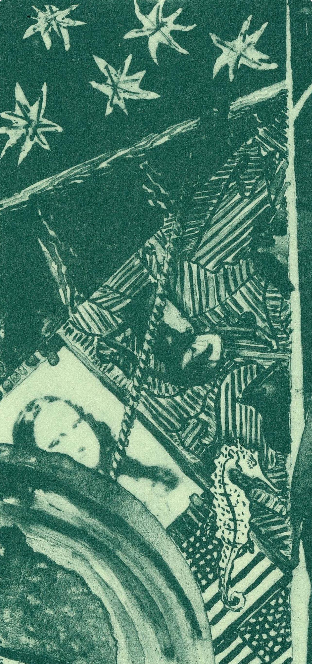 Jasper Johns, Summer Green, State II, from The Seasons, 1991 For Sale 2