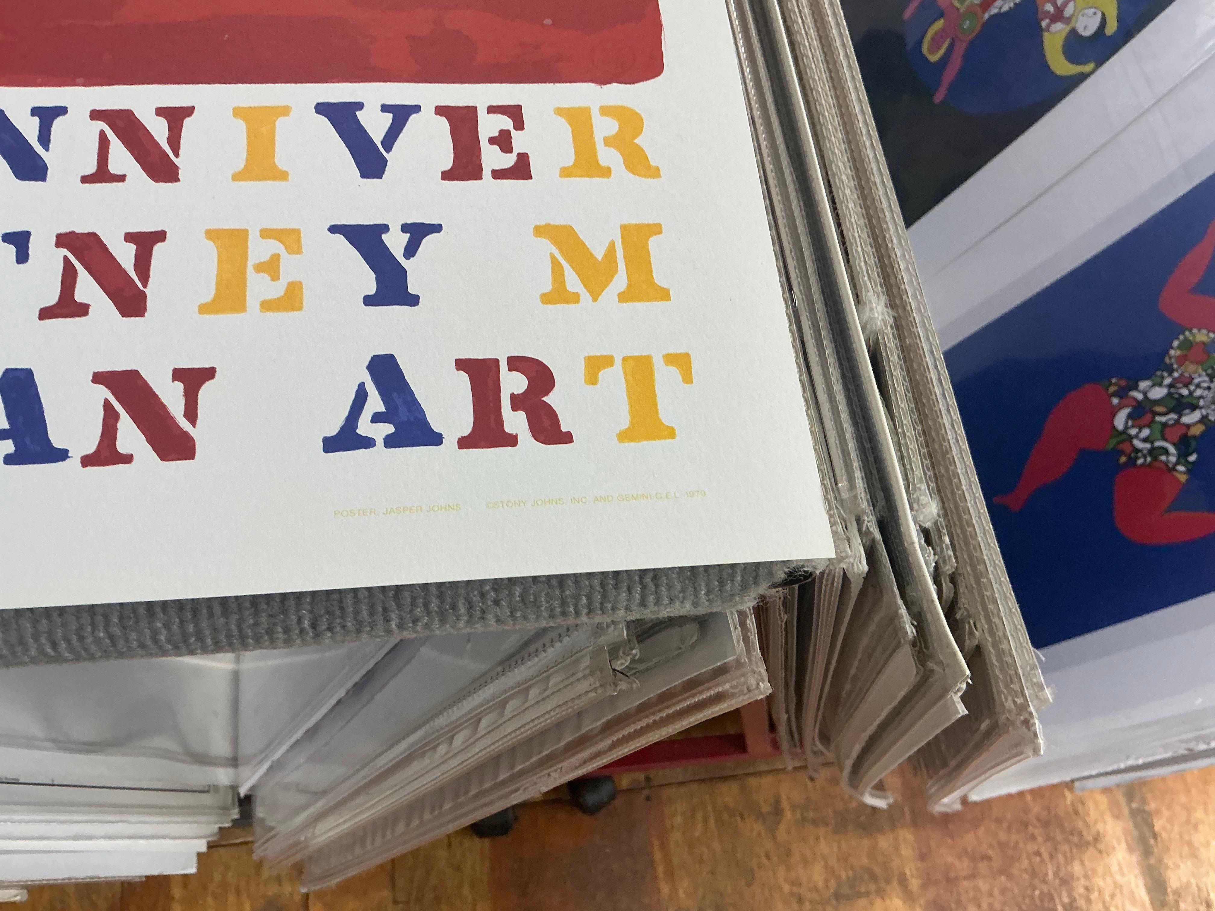 Jasper Johns 'The 50th Anniversary of the Whitney Museum'-1979-Vintage Pop Art For Sale 15