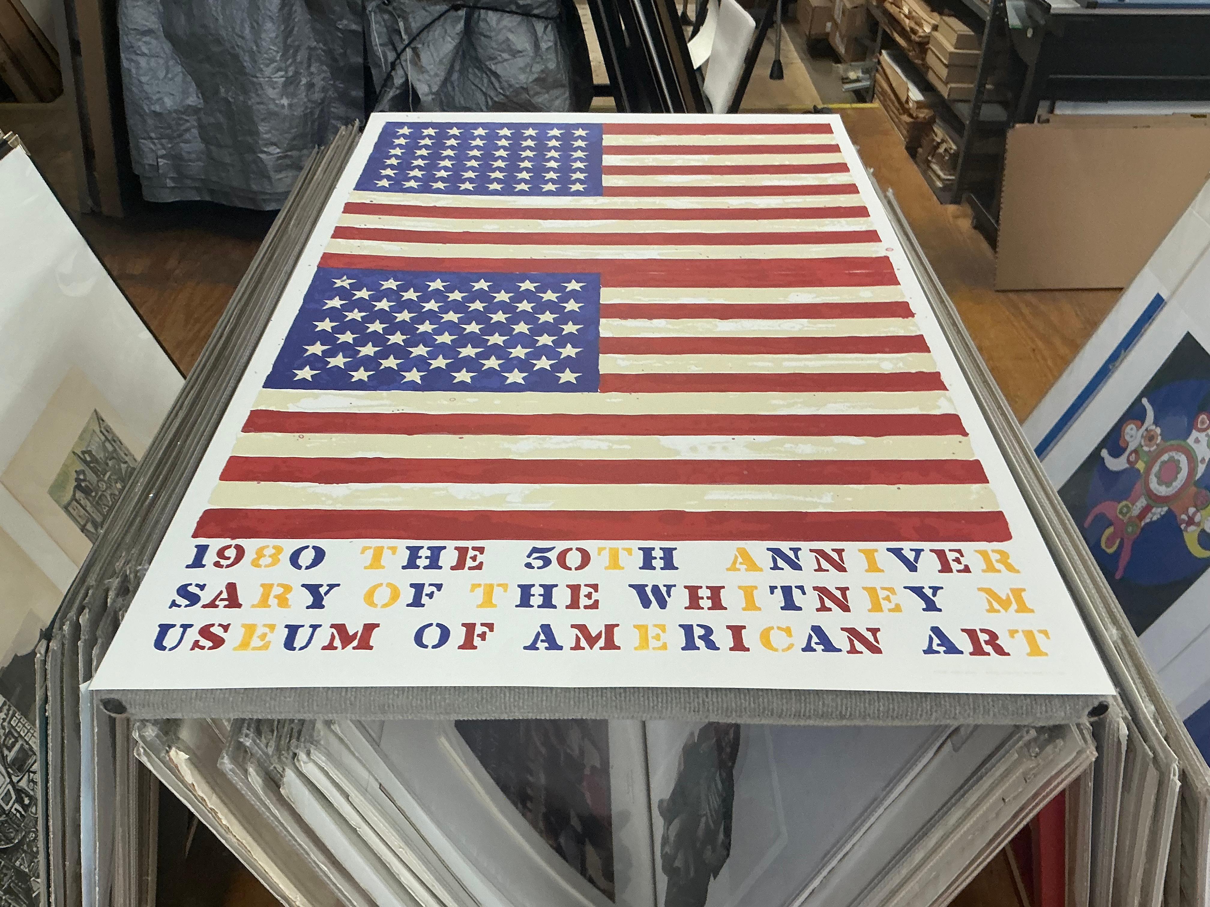 Jasper Johns 'The 50th Anniversary of the Whitney Museum'-1979-Vintage Pop Art For Sale 4
