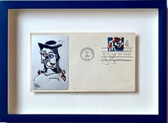 Jasper Johns - Enveloppe premier jour « To the Fine Arts » (signée à la main par Jasper Johns)