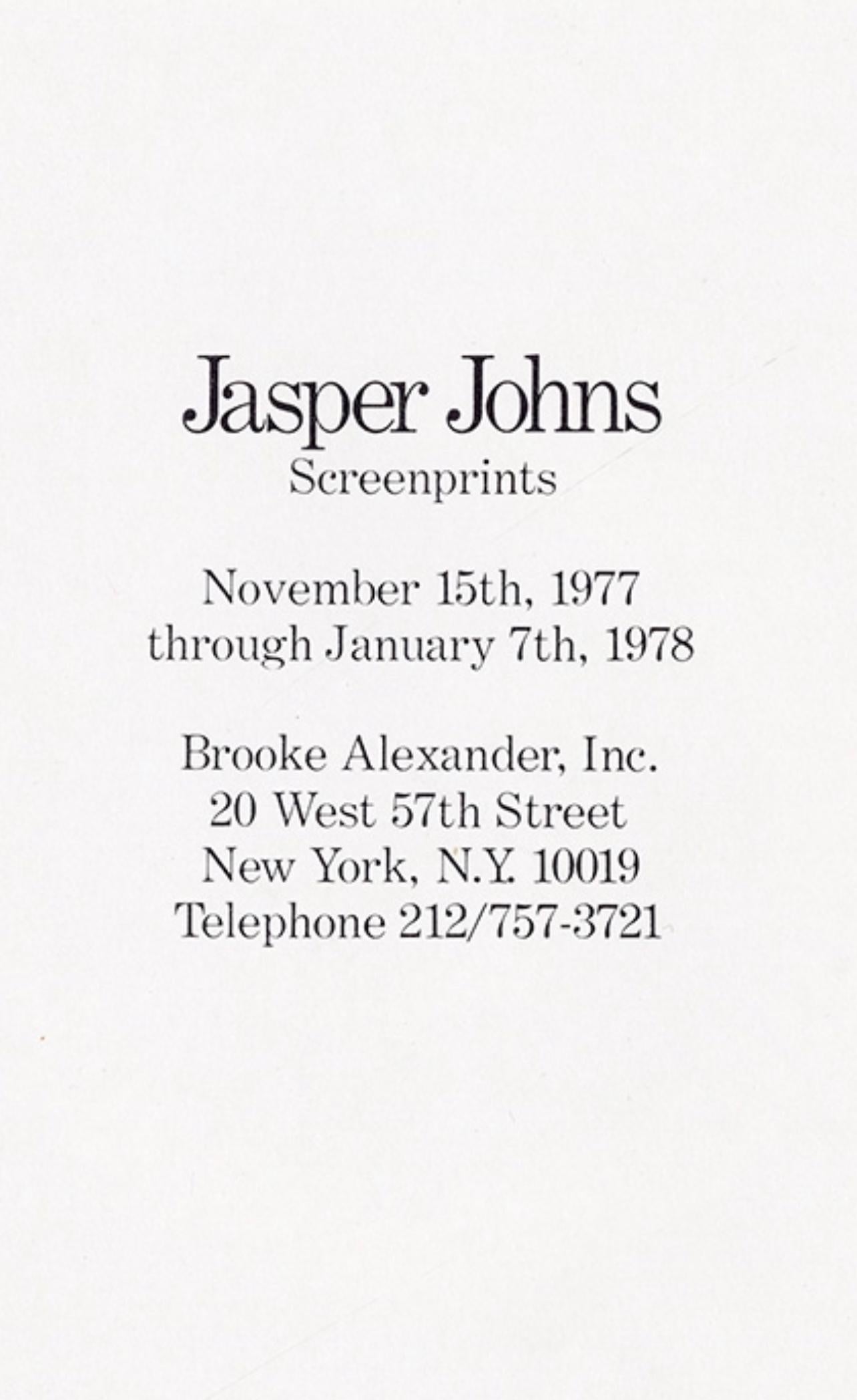 Jasper Johns, Untitled, from Screenprints, 1977 For Sale 6