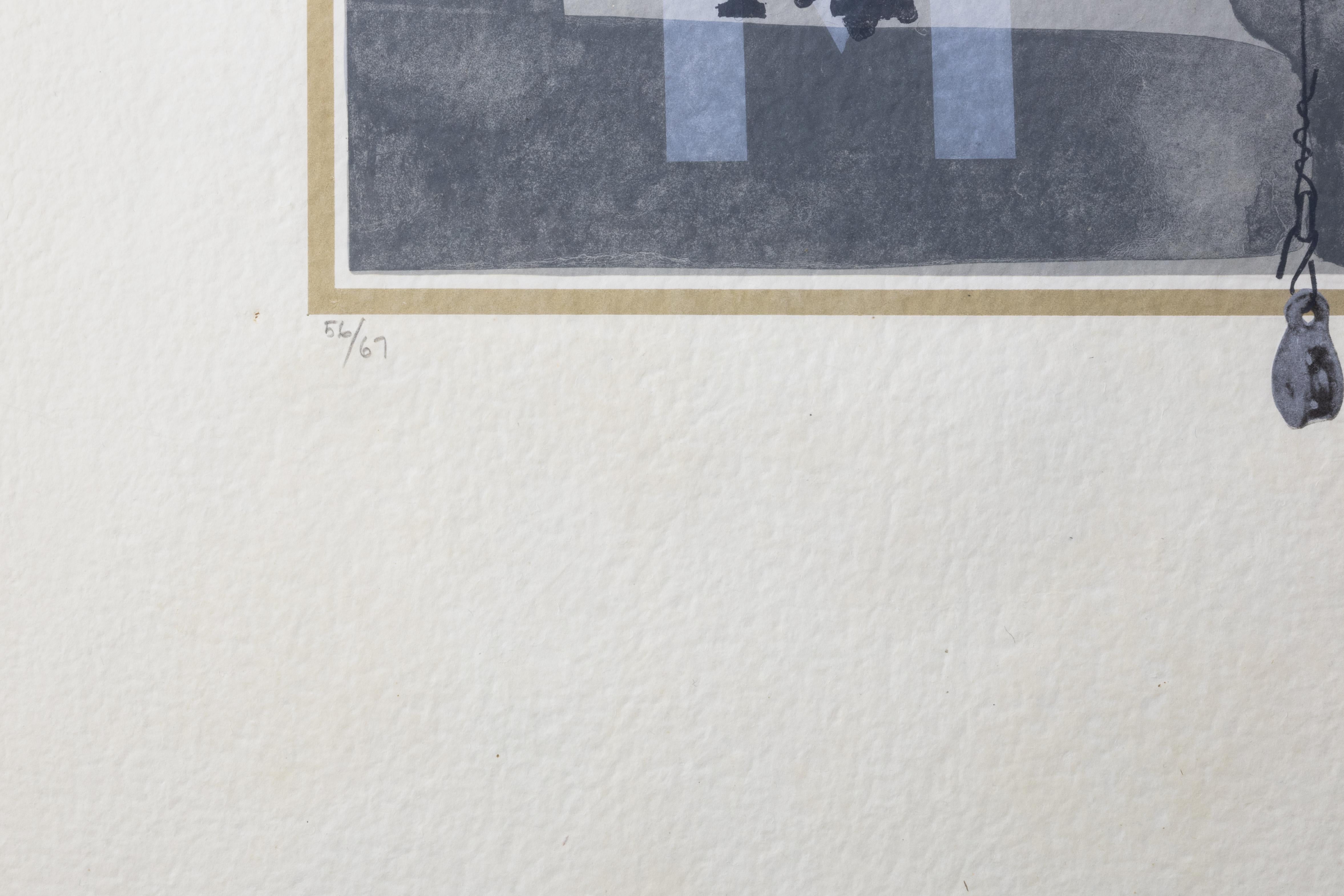 M (ULAE 113) - Minimalist Print by Jasper Johns