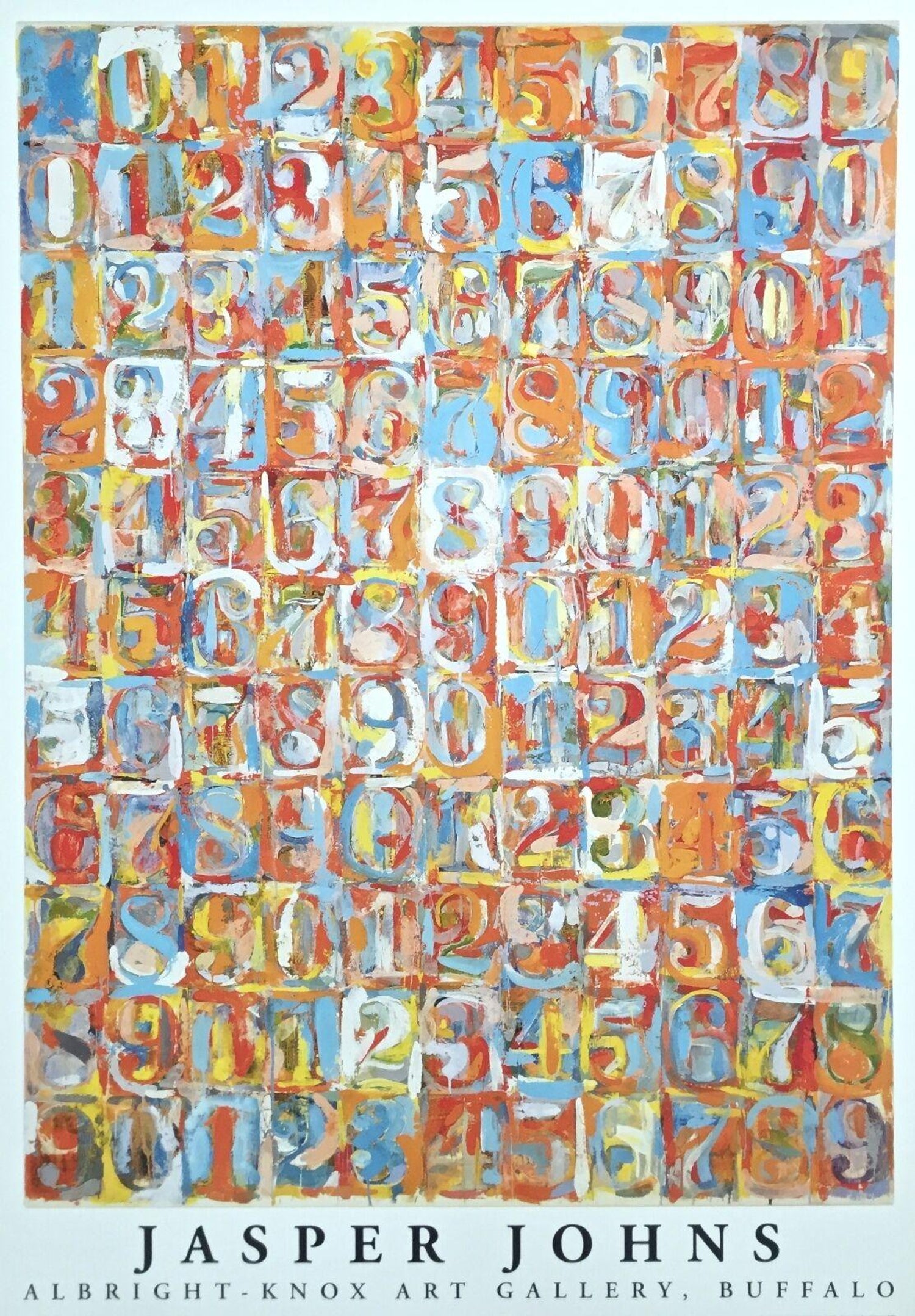 After Jasper Johns Numbers In Color 1981 Albright Knox Art
