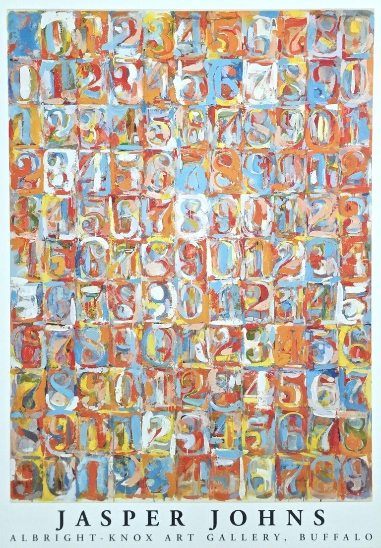After Jasper Johns Numbers In Color 1981 Albright Knox Art