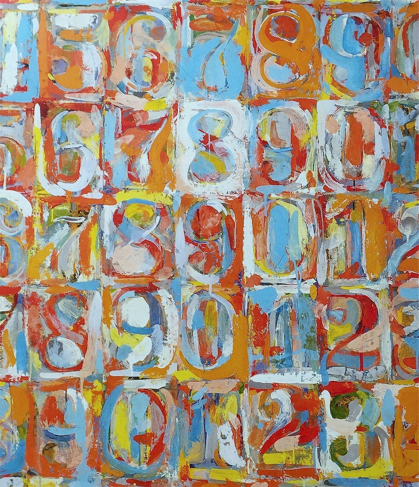 numbers in color jasper johns