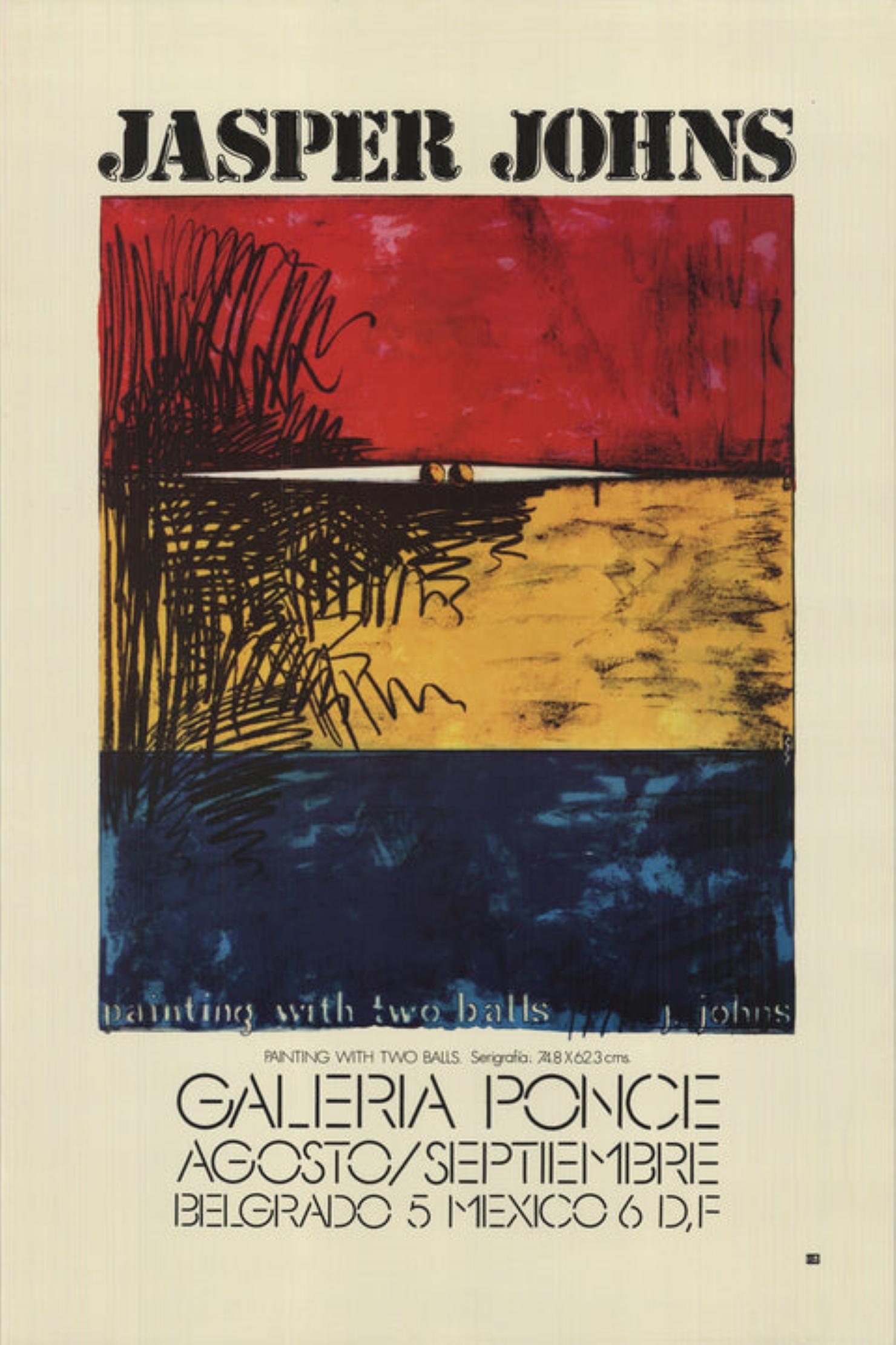 Pintura con dos bolas de Jasper Johns