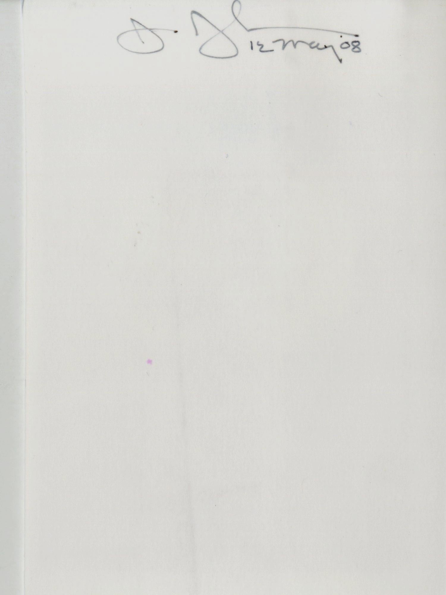  Carte de visite du portrait de Phong Bui sur Jasper Johns, signé à la main par Jasper Johns en vente 2