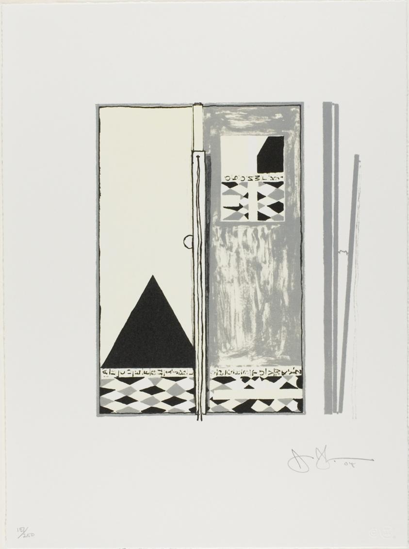 Jasper Johns Abstract Print - Pyre 2