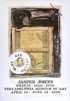 Rare Philadelphia Museum of Art exhibition poster (Hand Signed by Jasper Johns)
