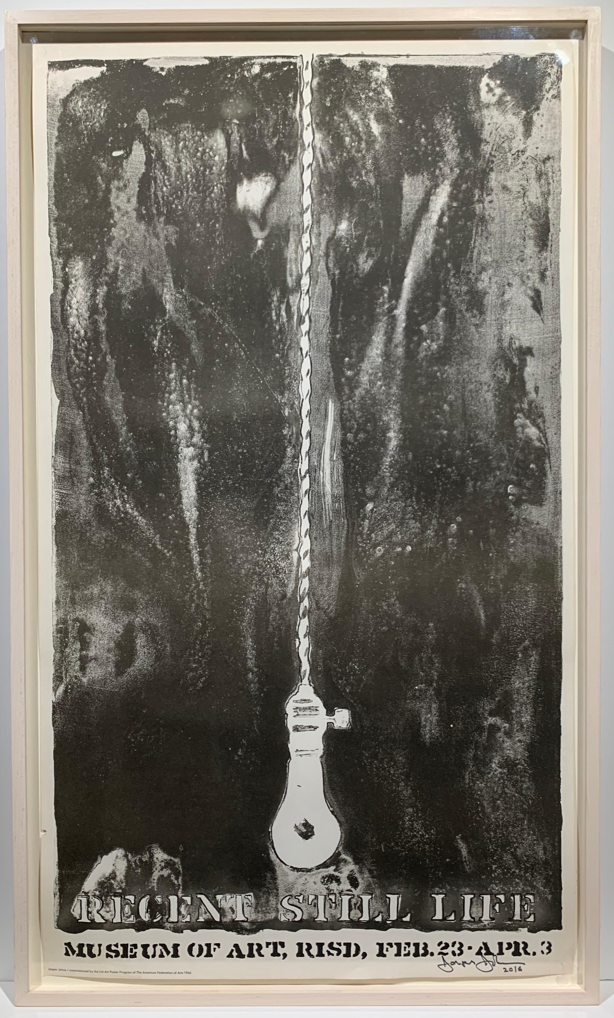 Abstract Print Jasper Johns - Affiche d'exposition récente de natures mortes de la RISD