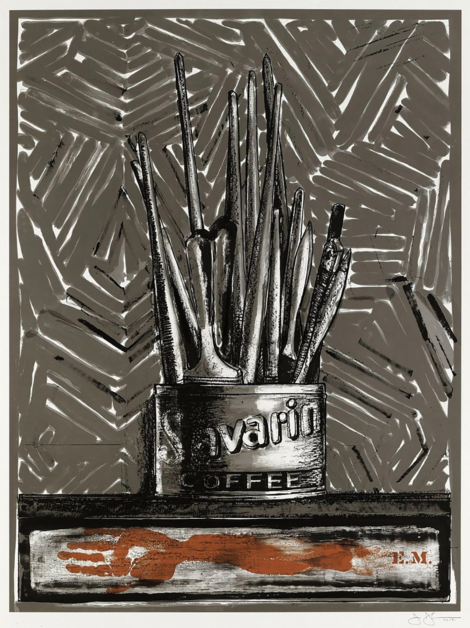 Jasper Johns Still-Life Print - Savarin