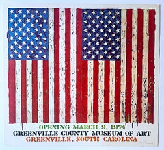 Scarce vintage Hand Signed Greenville County Museum of Art 1974 exhibition print
