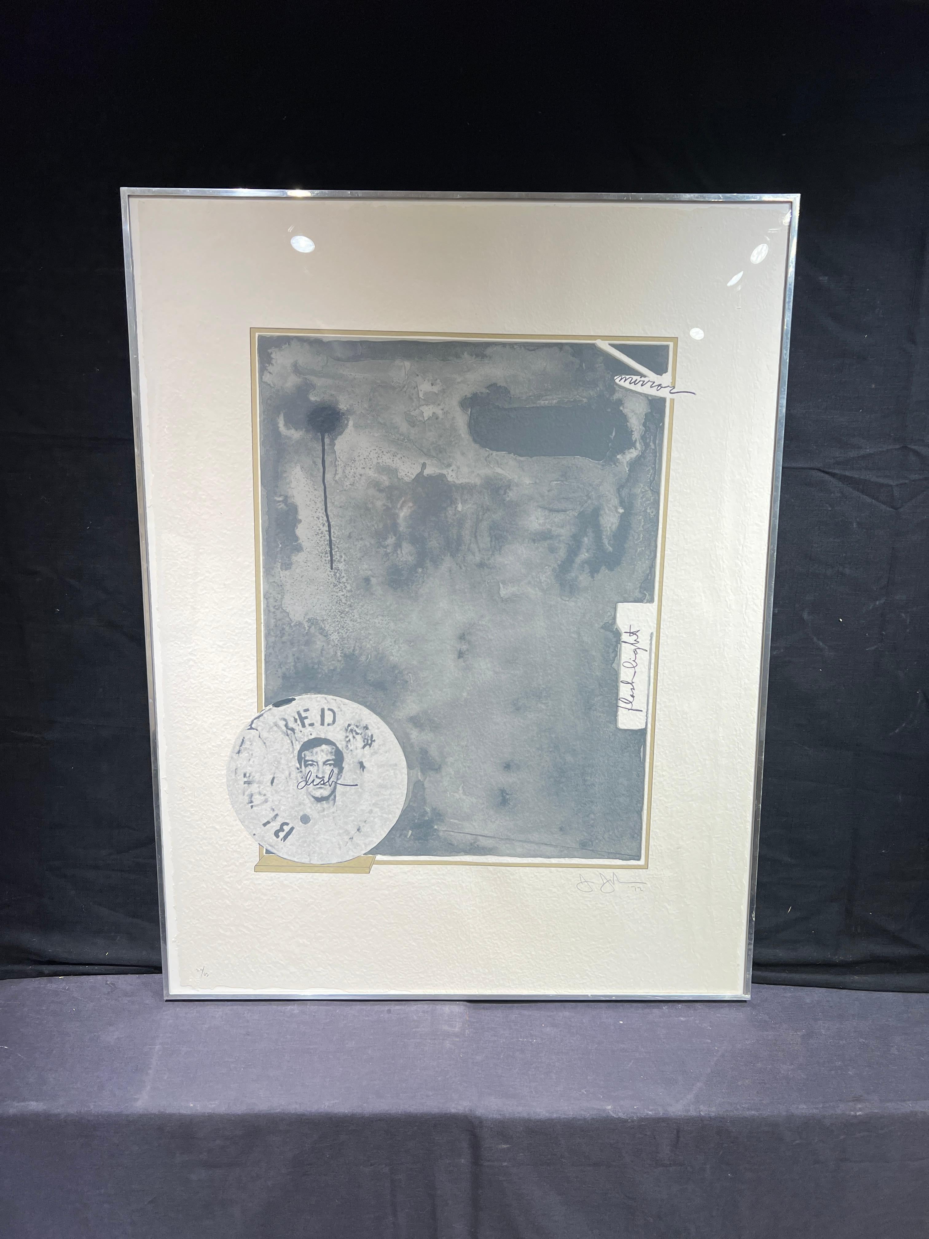 Jasper Johns (American, b. 1930)
Souvenir I, 1972
Lithograph in Colors on Angoumois a la Main Paper
Hand-signed Lower Right
Numbered 20/63 and Stamped Lower Left
38.5 x 29.5 inches
39.25 x 30.25 inches with frame

Painter, sculptor, and printmaker