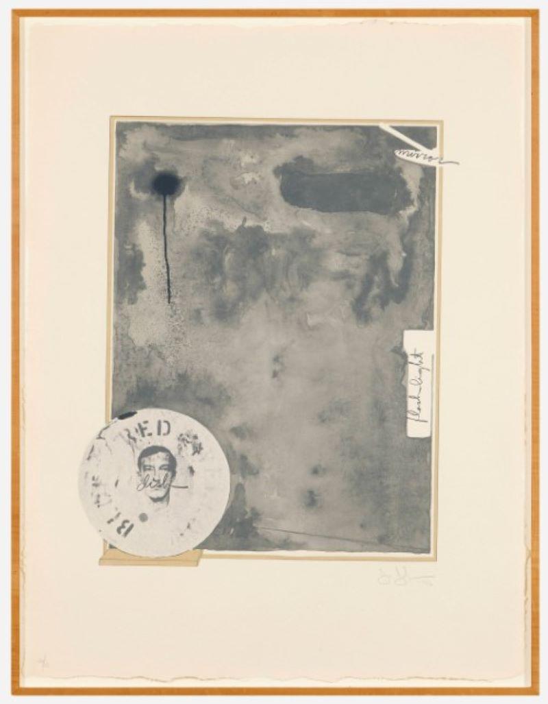 Jasper Johns b.1930
Souvenir I
1972
lithograph in colors on Angoumois à la Main
38½ h × 29½ w in (98 × 75 cm)
Signed, dated and numbered to lower edge ‘42/63 Jasper Johns '72’. This work is number 42 from the edition of 63 printed and published by