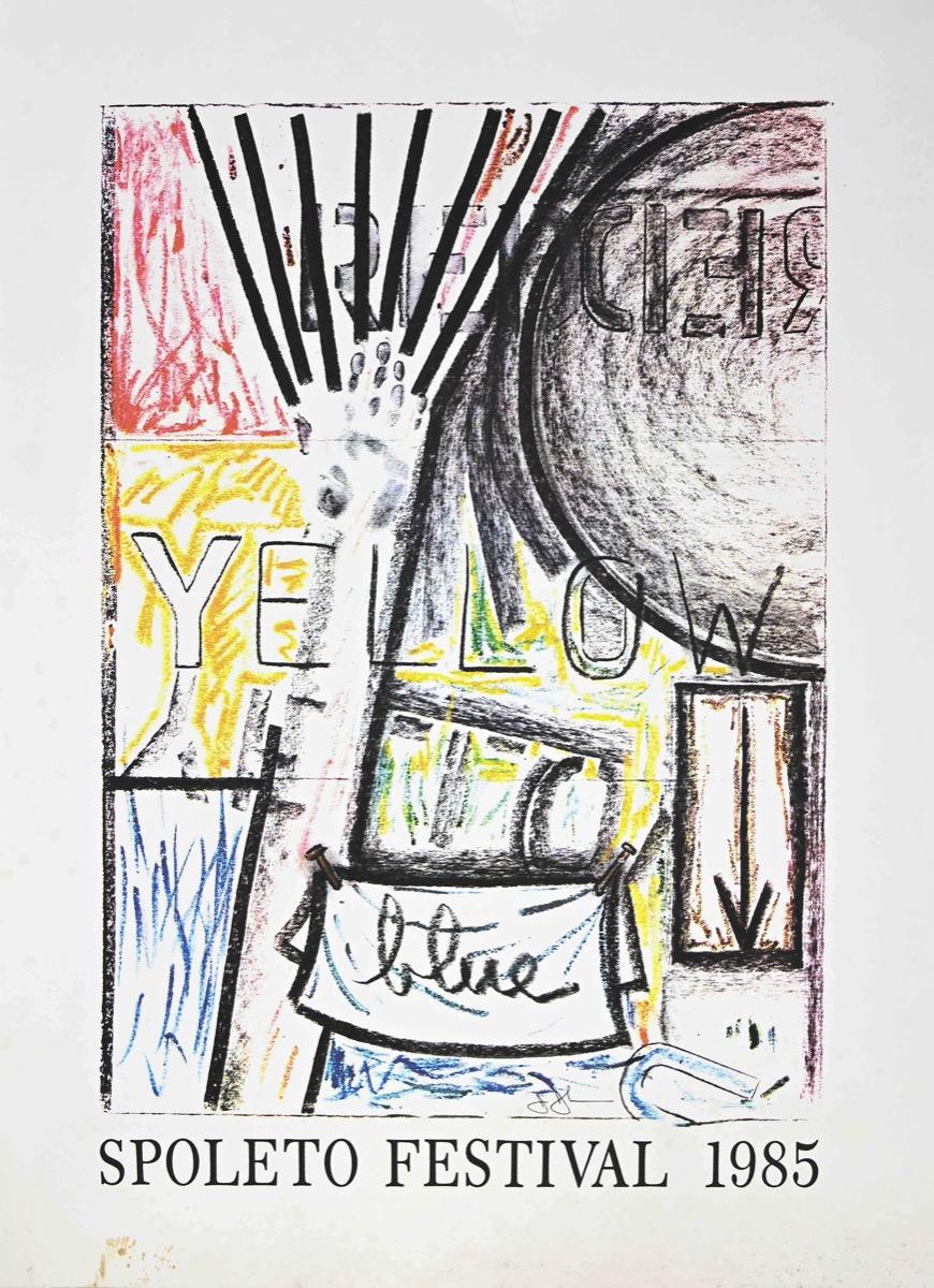 Spoleto Festival - Offset and Lithograph by Jasper Johns - 1985