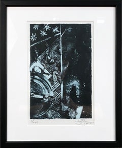 Summer Blue Offset Print by Jasper Johns, Framed, Pop Art, 1992