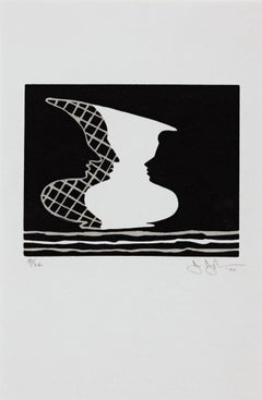 Sun on Six (Jasper Johns linocut, hand signed and numbered 4/26)