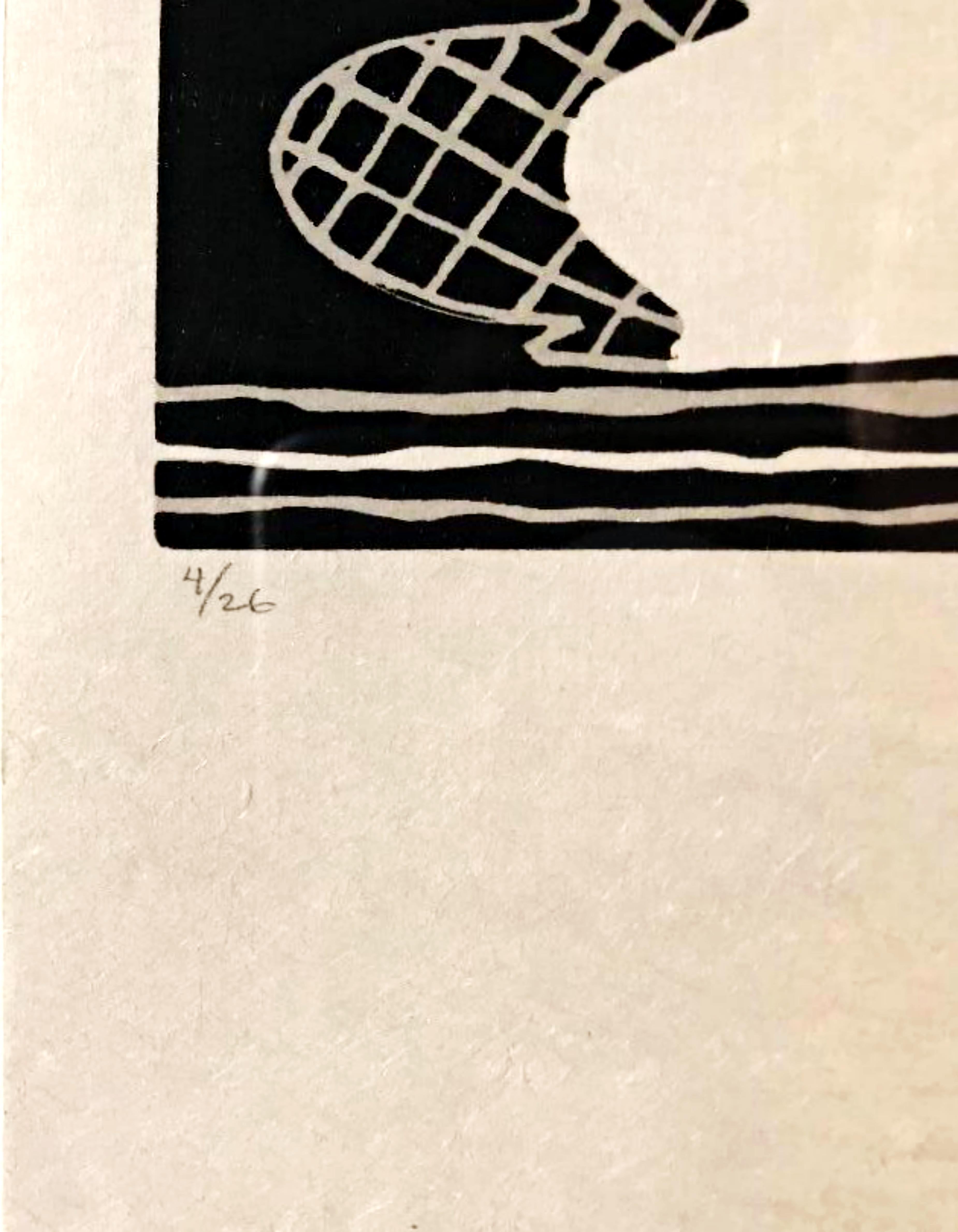 Sun on Six (Jasper Johns linocut, hand signed and numbered 4/26) in vendita 3