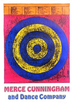 Vintage Target with Four Faces lithographic poster (Hand signed & dated by Jasper Johns)