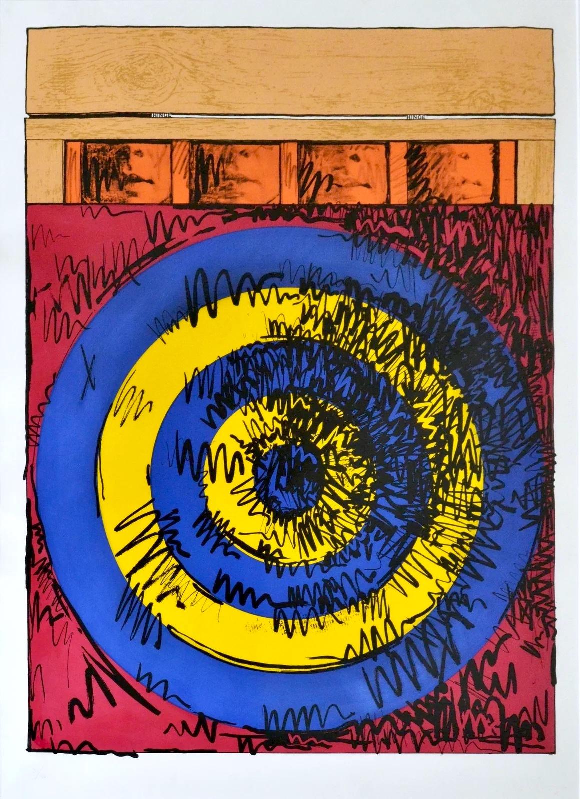 Jasper Johns Figurative Print - Target with Four Faces (ULAE 55)