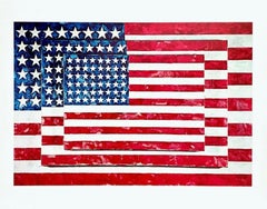 Three Flags, Offset Lithograph