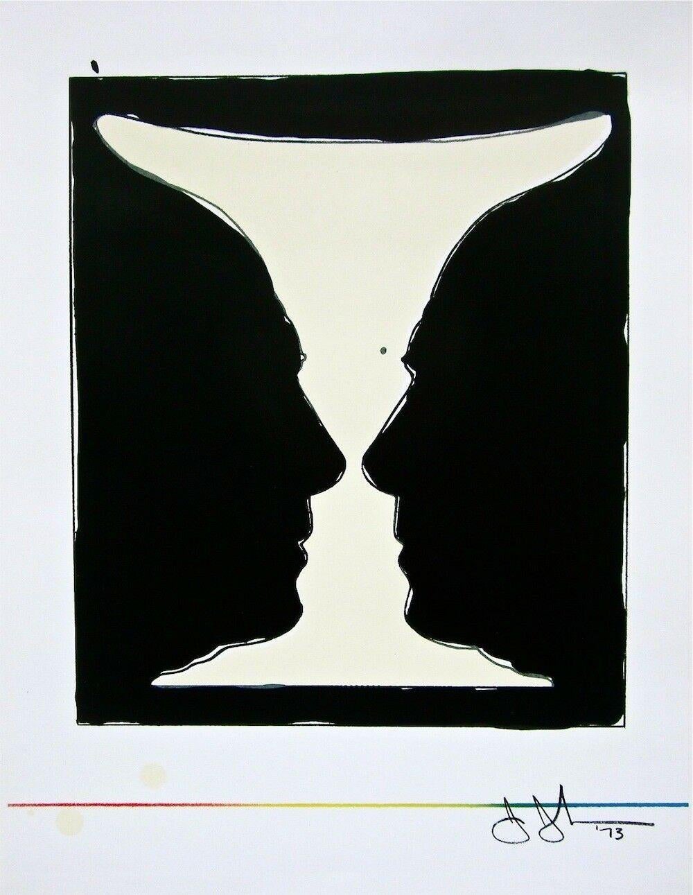 Jasper Johns Figurative Print - Two Cup Picasso