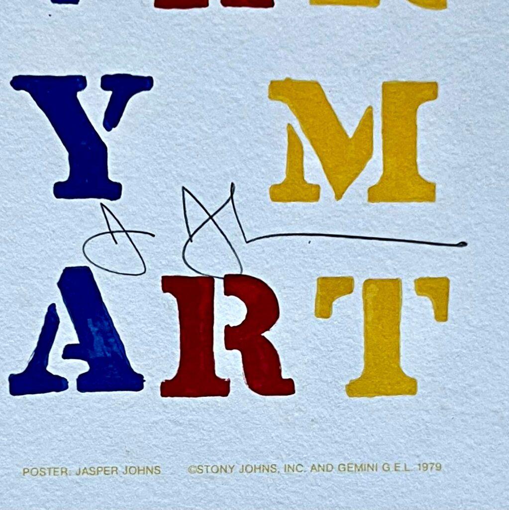 Two Flags, 50th Anniversary of the Whitney Museum (Hand signed by Jasper Johns) 2