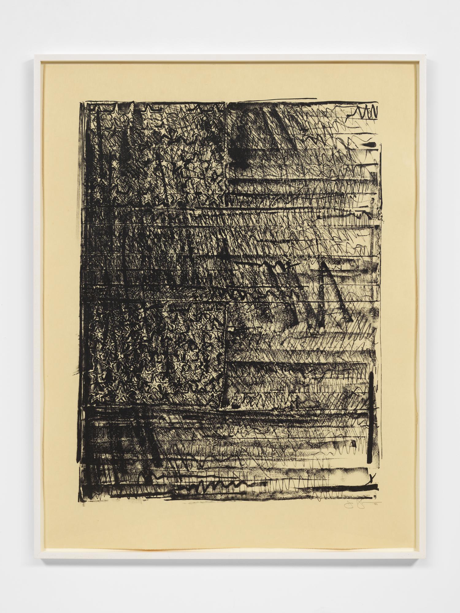 Two Flags - Print by Jasper Johns