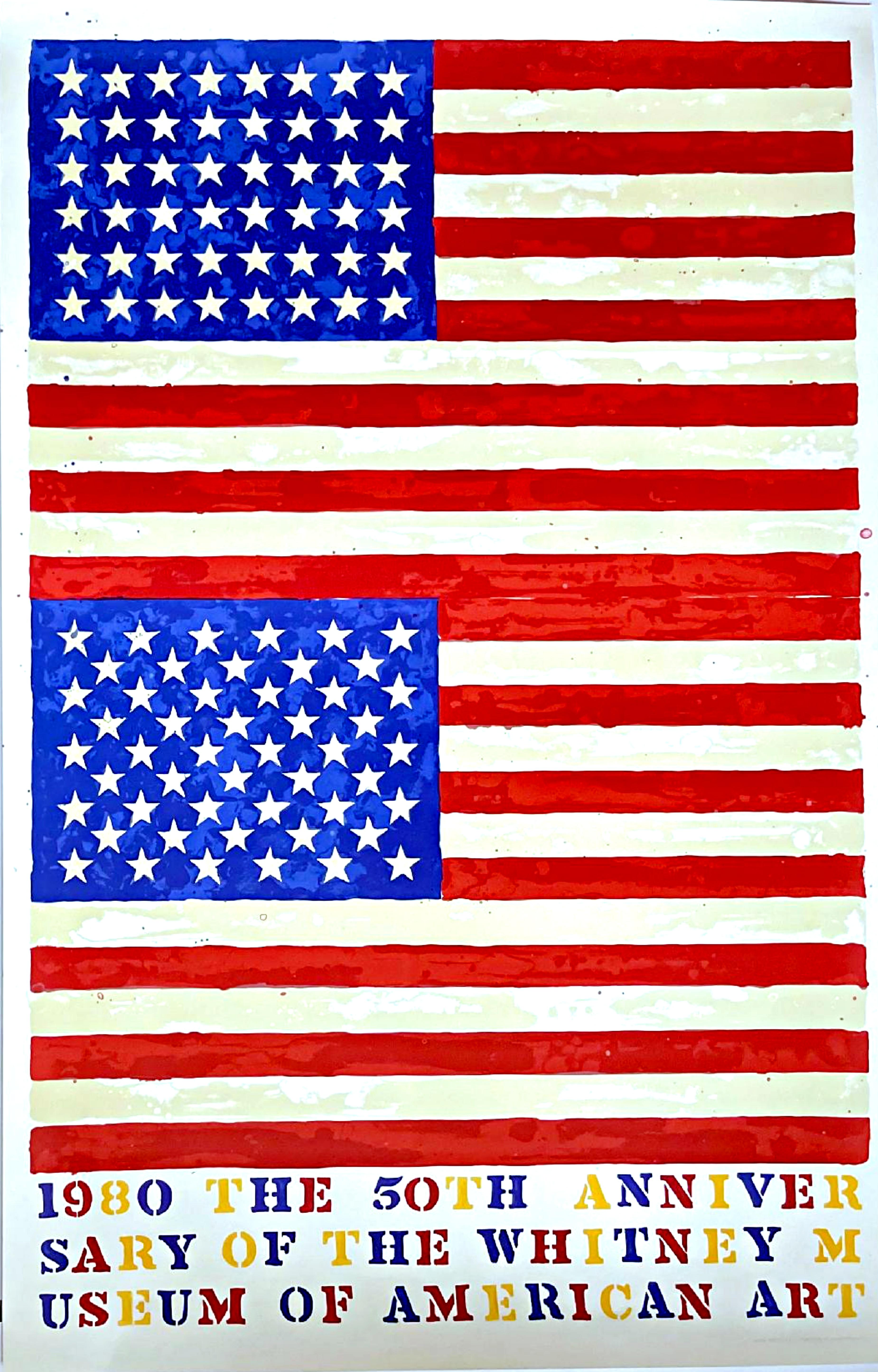Jasper Johns
50° Anniversario del Whitney Museum of American Art di New York, 1979
Litografia originale su carta pesante
46 × 30 pollici
Edizione limitata di 5000 esemplari (non numerati) 
Timbro con marchio di copyright e timbro a secco
