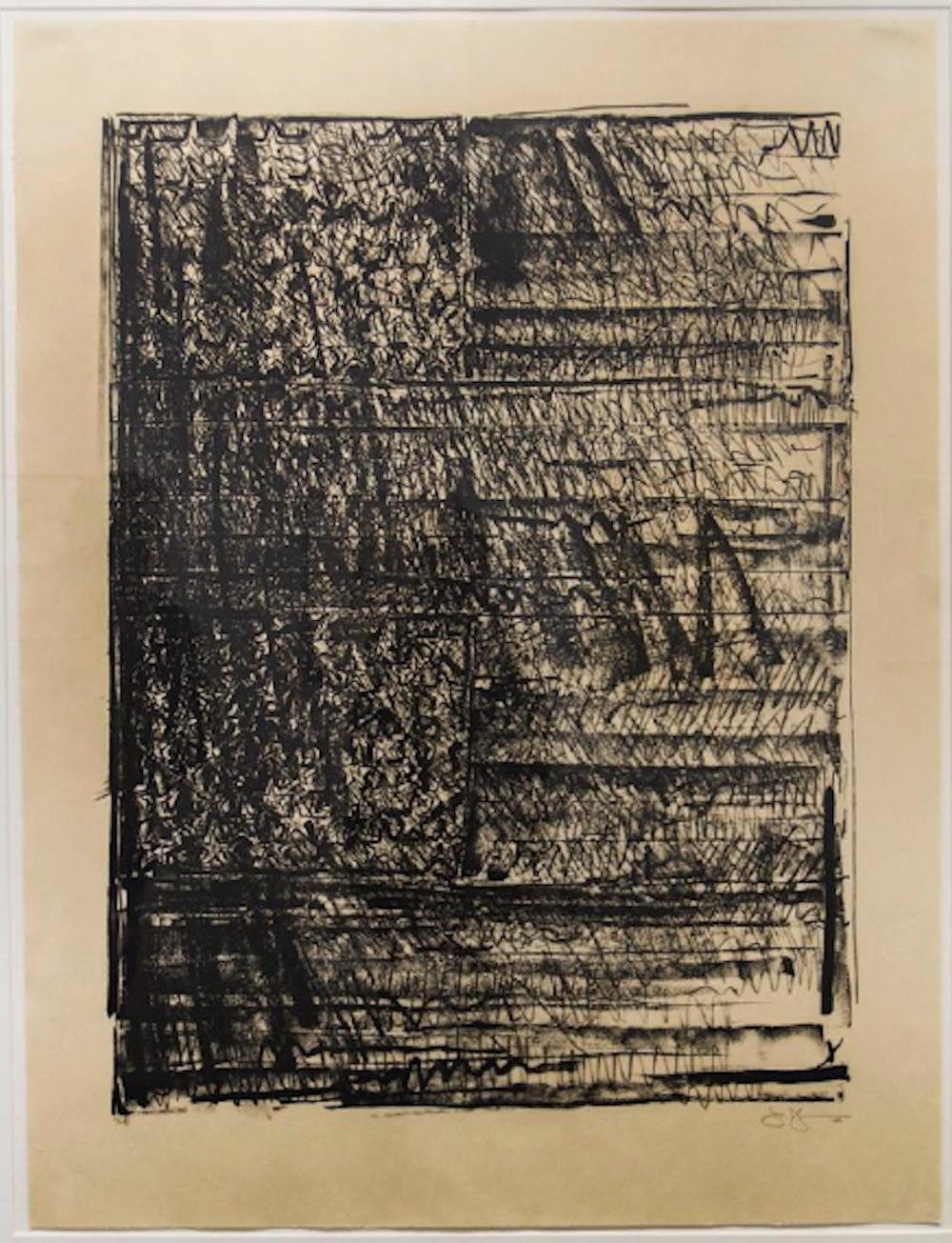 Jasper Johns Still-Life Print - Two Flags (ULAE 212)