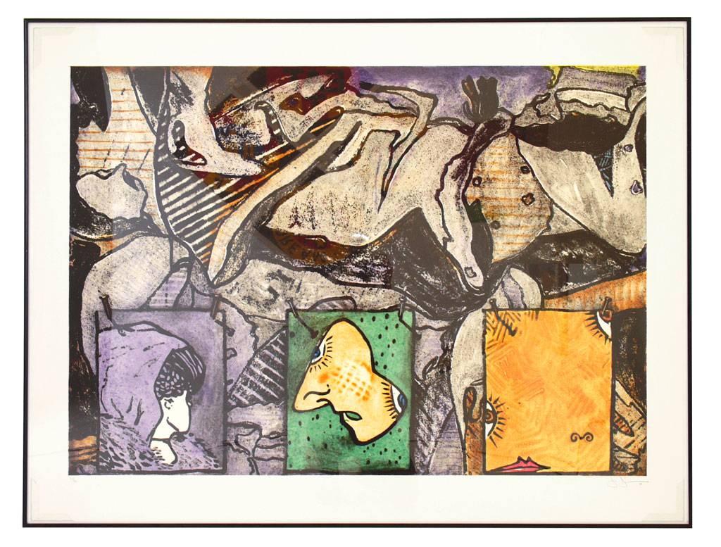 Jasper Johns Abstract Print - UNTITLED 1988