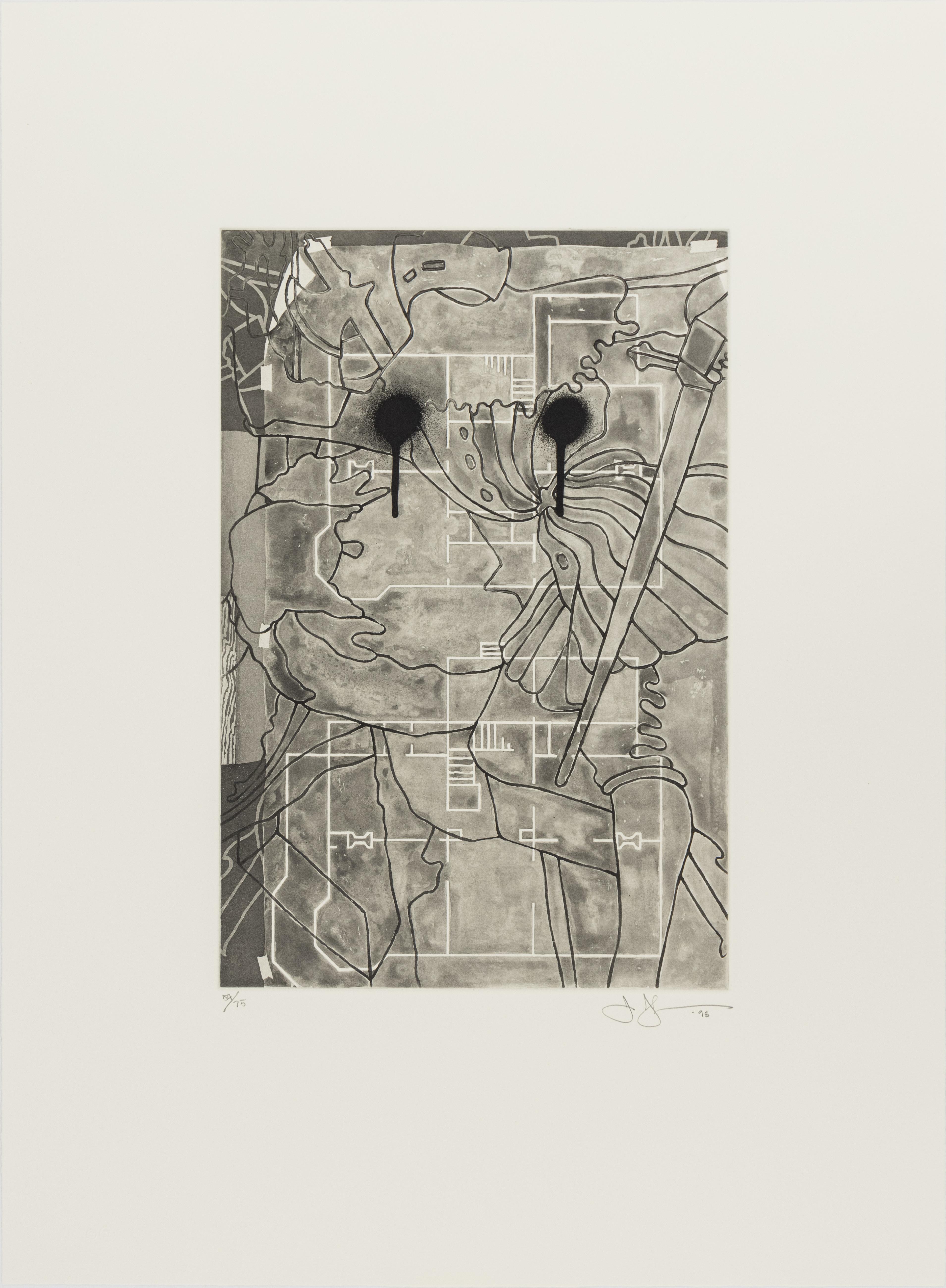 Ohne Titel – Print von Jasper Johns