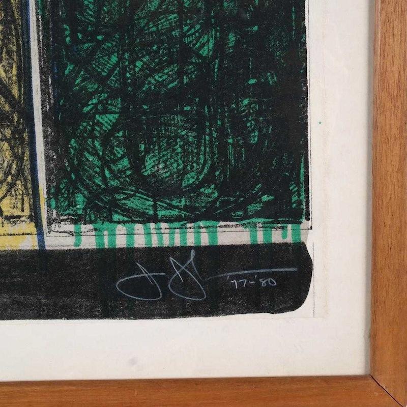 INFORMATIONS TECHNIQUES

Jasper Johns
Sans titre	
1977-1980	
Lithographie	
34 1/4 x 30 1/4 in.	
Edition de 60 (12 épreuves d'artiste)
Crayon signé, daté et numéroté
Publié par Gemini G.E.L.

Condition : Cet ouvrage est en excellent état

Cadre :