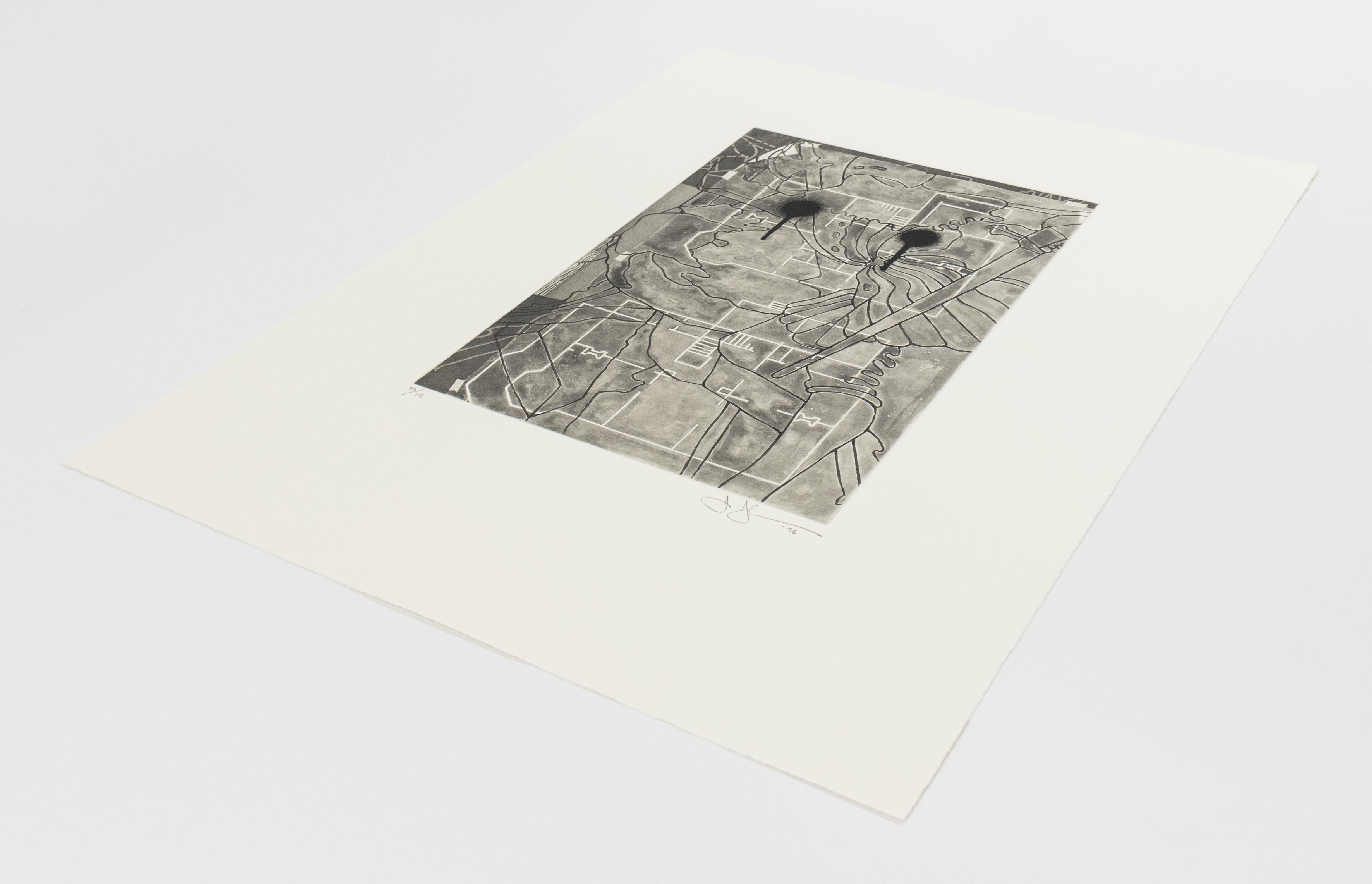 Ohne Titel (Geometrische Abstraktion), Print, von Jasper Johns
