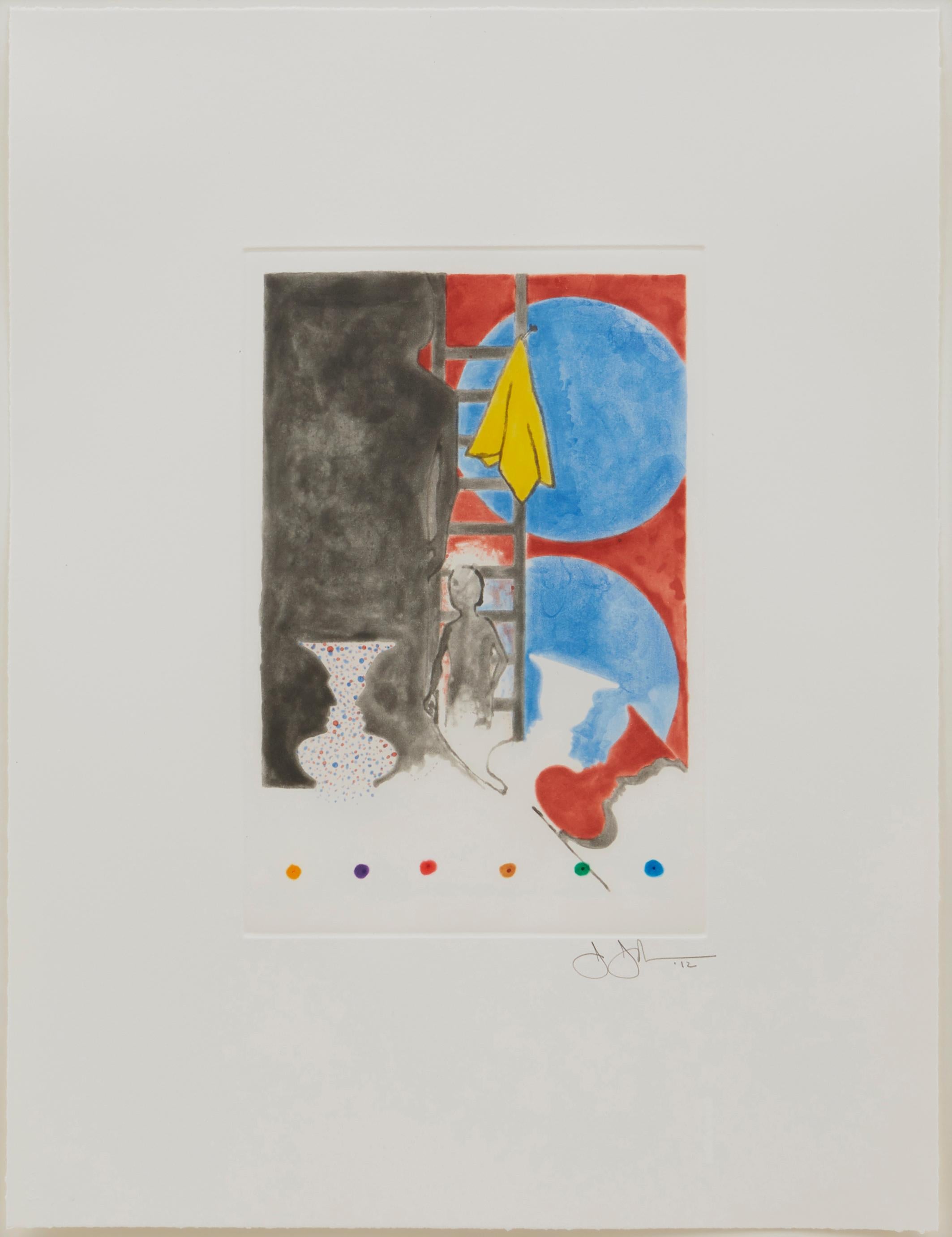 Jasper Johns Abstract Print - Untitled