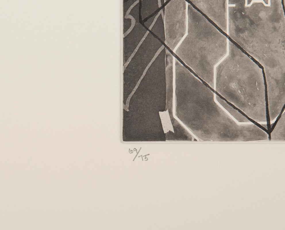 Ohne Titel, aus dem Geldzahler-Portfolio (Abstrakter Expressionismus), Print, von Jasper Johns