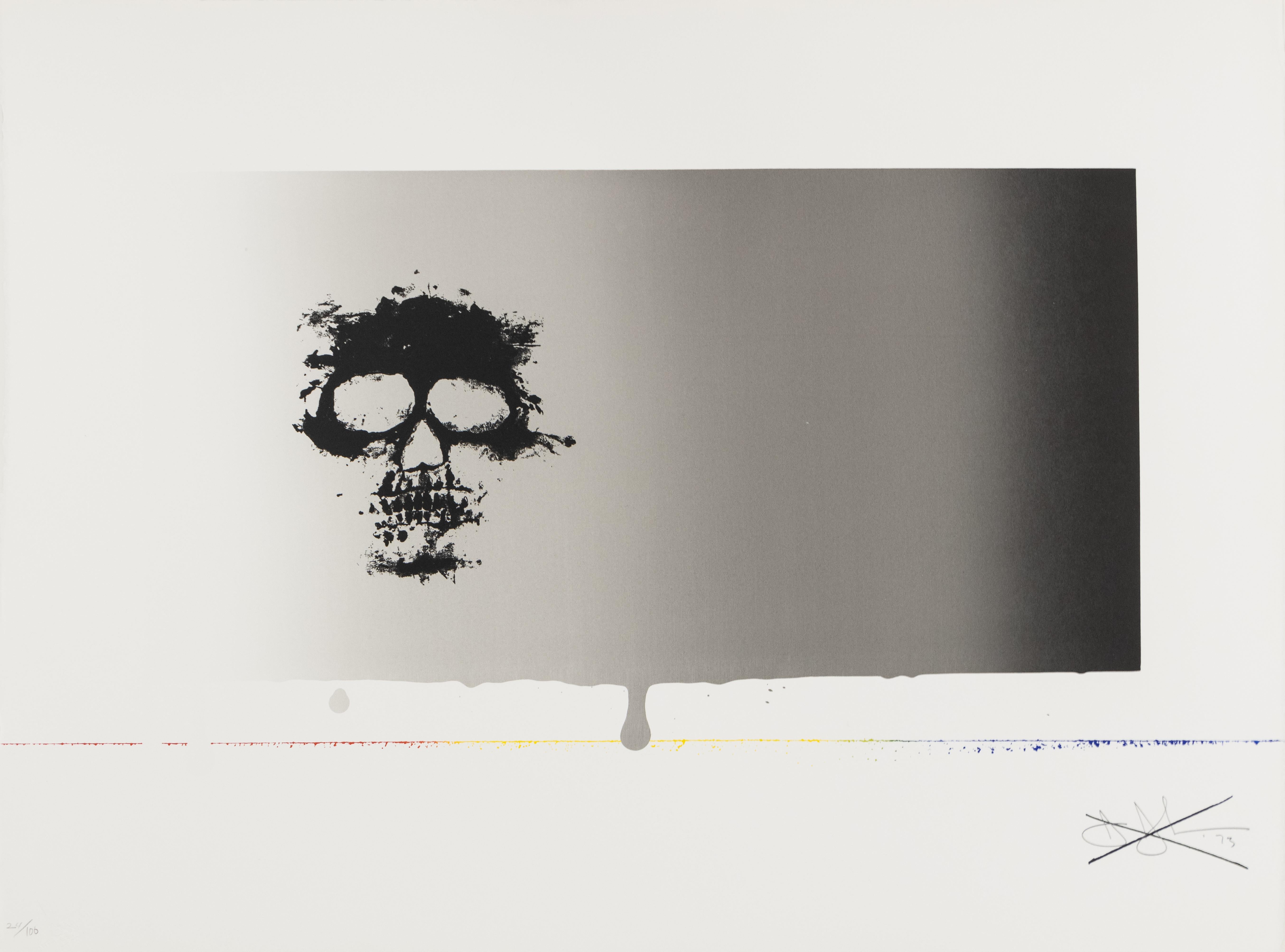 Jasper Johns Abstract Print - Untitled (Skull)
