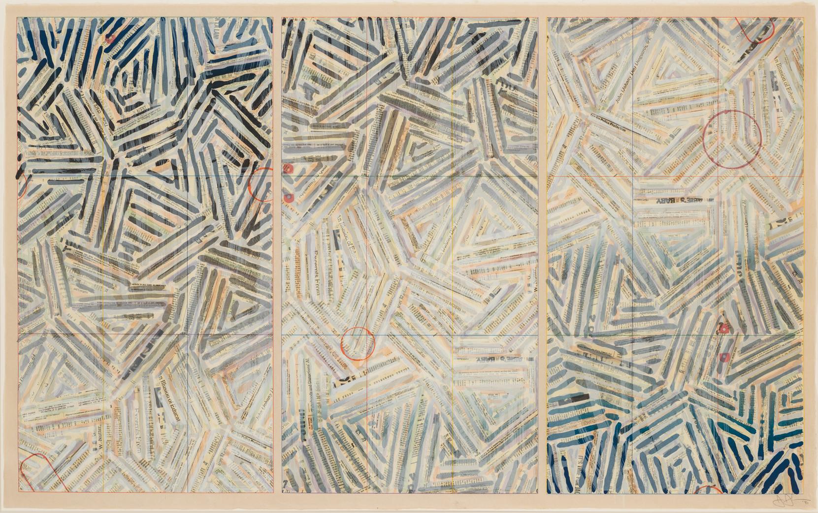 Jasper Johns Abstract Print - Usuyuki