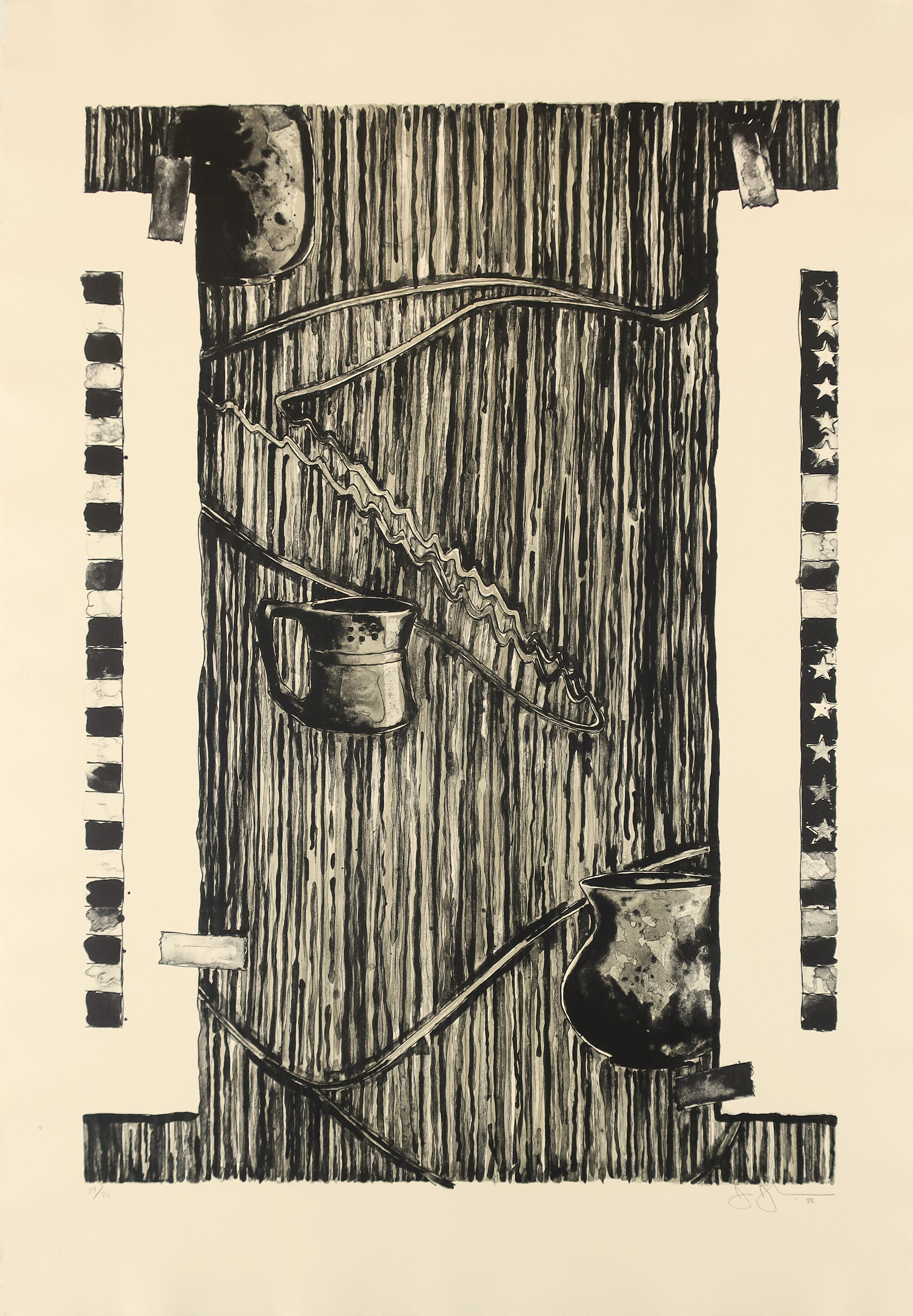 Jasper Johns Abstract Print - Ventriloquist