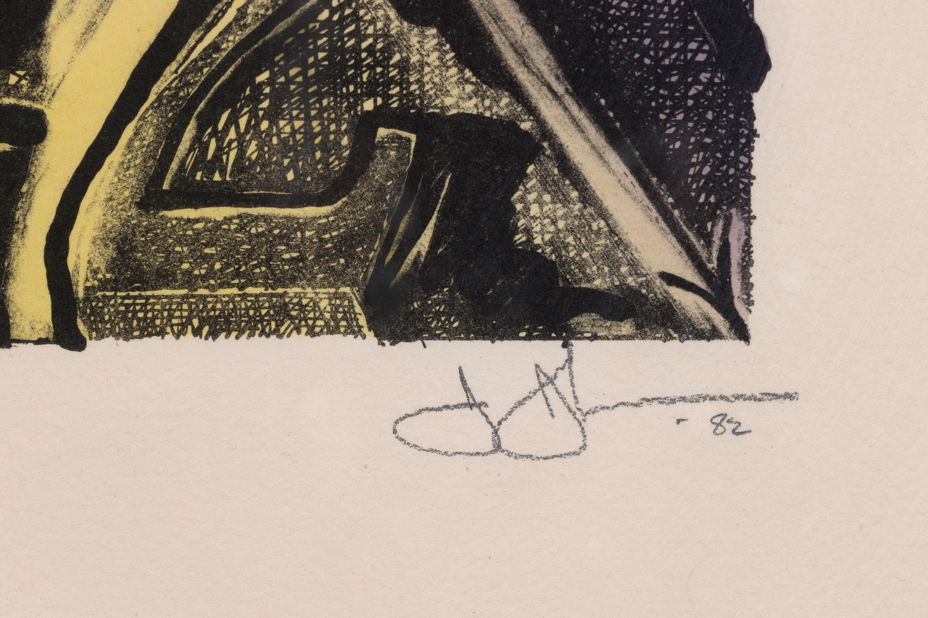Voice 2 (Abstrakt), Print, von Jasper Johns