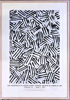 Grabado del Museo Whitney firmado a mano e inscrito por Jasper Johns al conservador del Museo