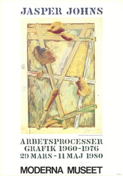 Vintage Jasper Johns - Works in Progress - 1980 Offset Lithograph - SIGNED