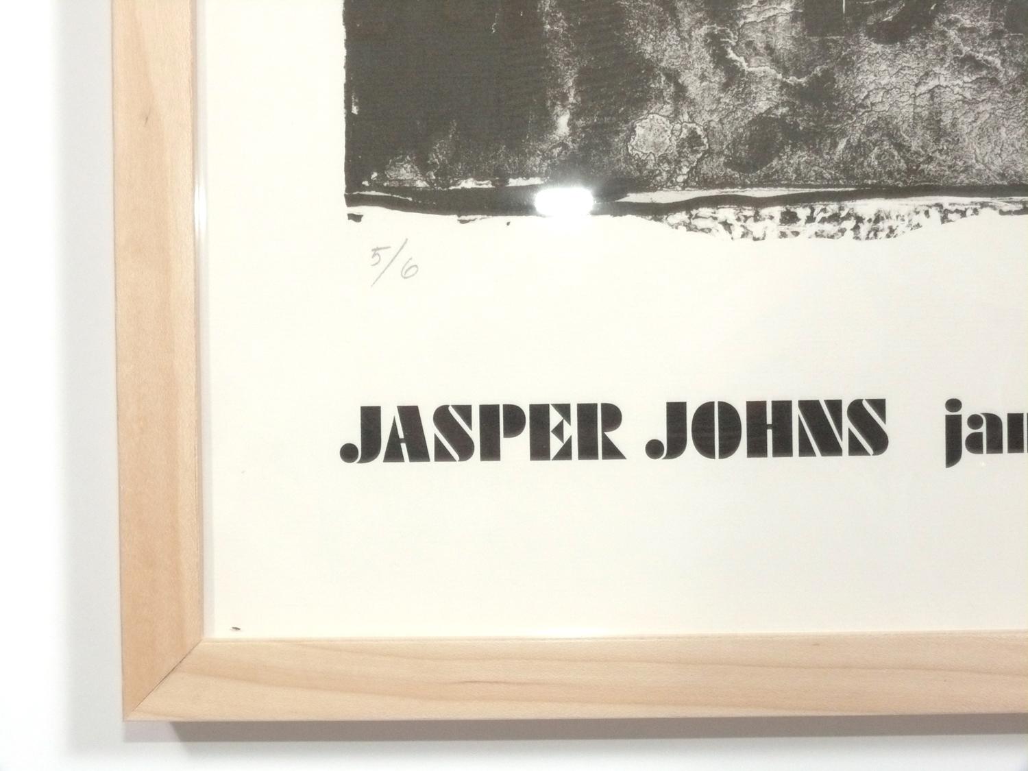 Mid-Century Modern Jasper Johns Signed Lithograph 5/6 Leo Castelli 1962