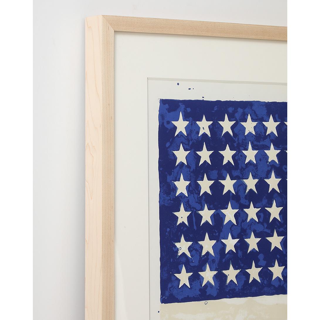Jasper Johns, Two Flags, Poster per il 50° anniversario del Whitney Museum, 1980 in vendita 1