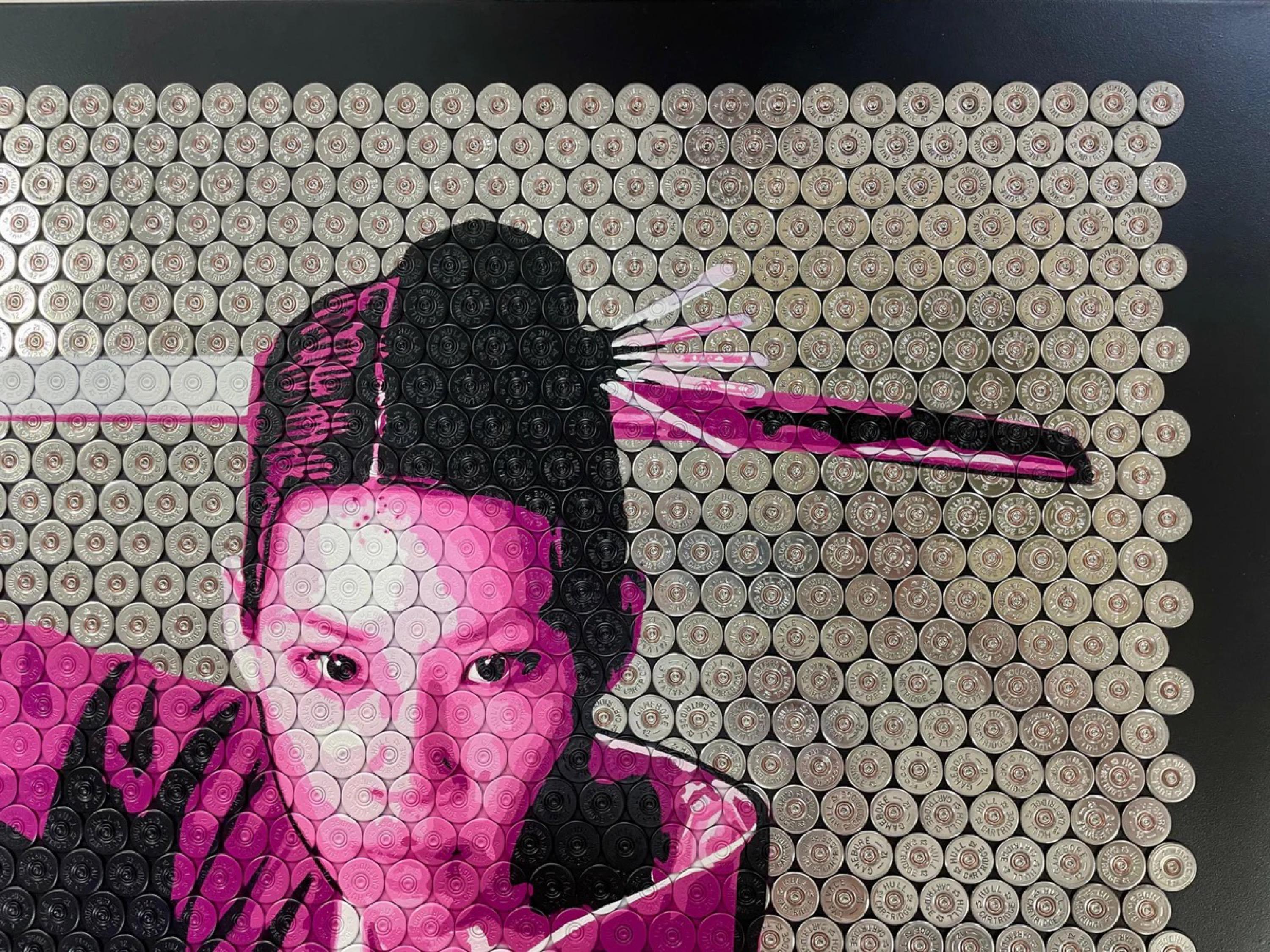 O-Ren Ishii ( Lucy Liu Kill Bill Artwork - Shotgun Shell Art) in vendita 1