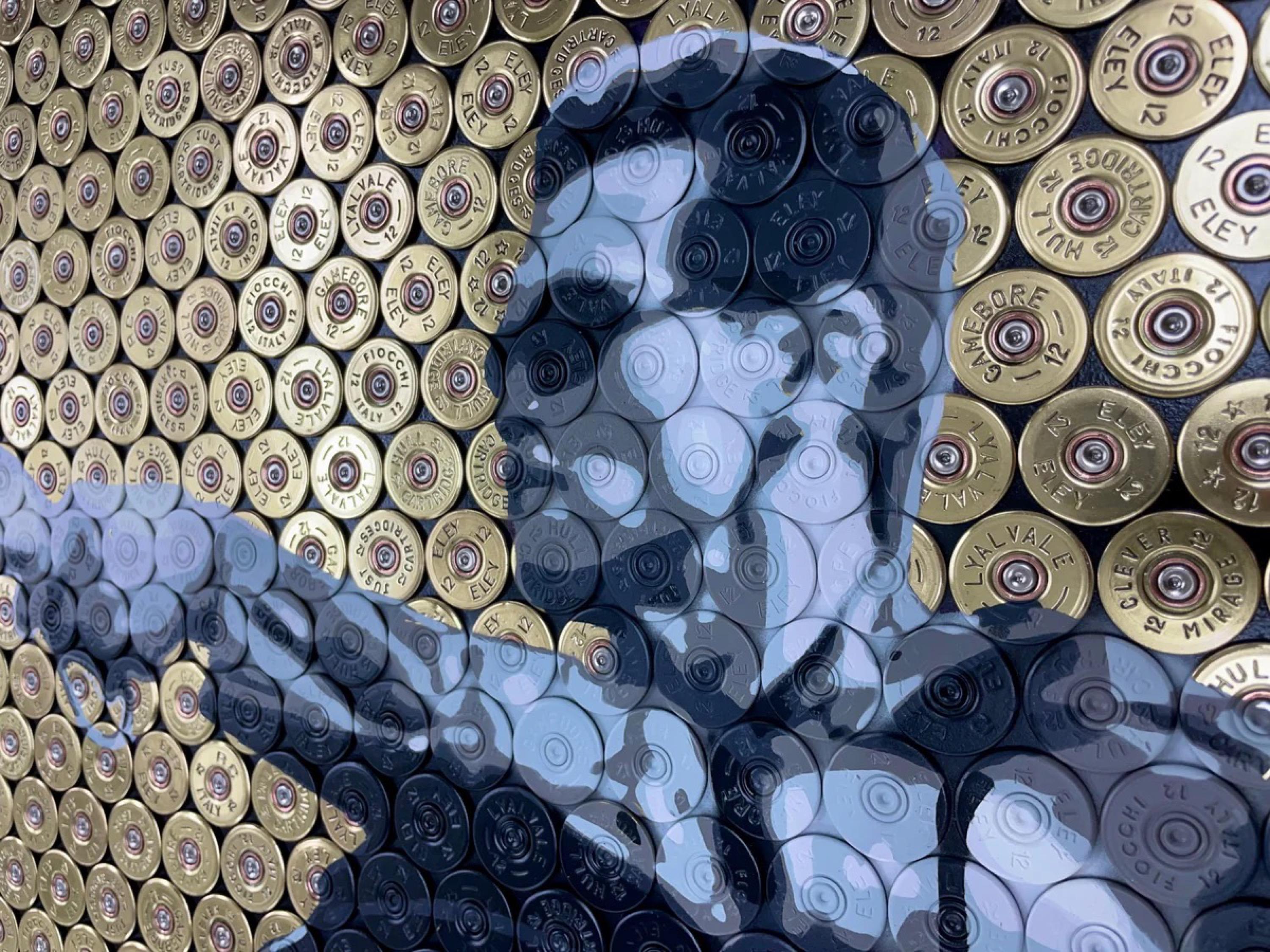 Arnold Schwarzenegger – Terminator 2: Judgment Day (Upcycled Shotgun Shells) For Sale 4
