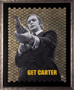 Caine ist Carter  Original Schrotflinte Shell Kunstwerk - Get Carter Michael Caine