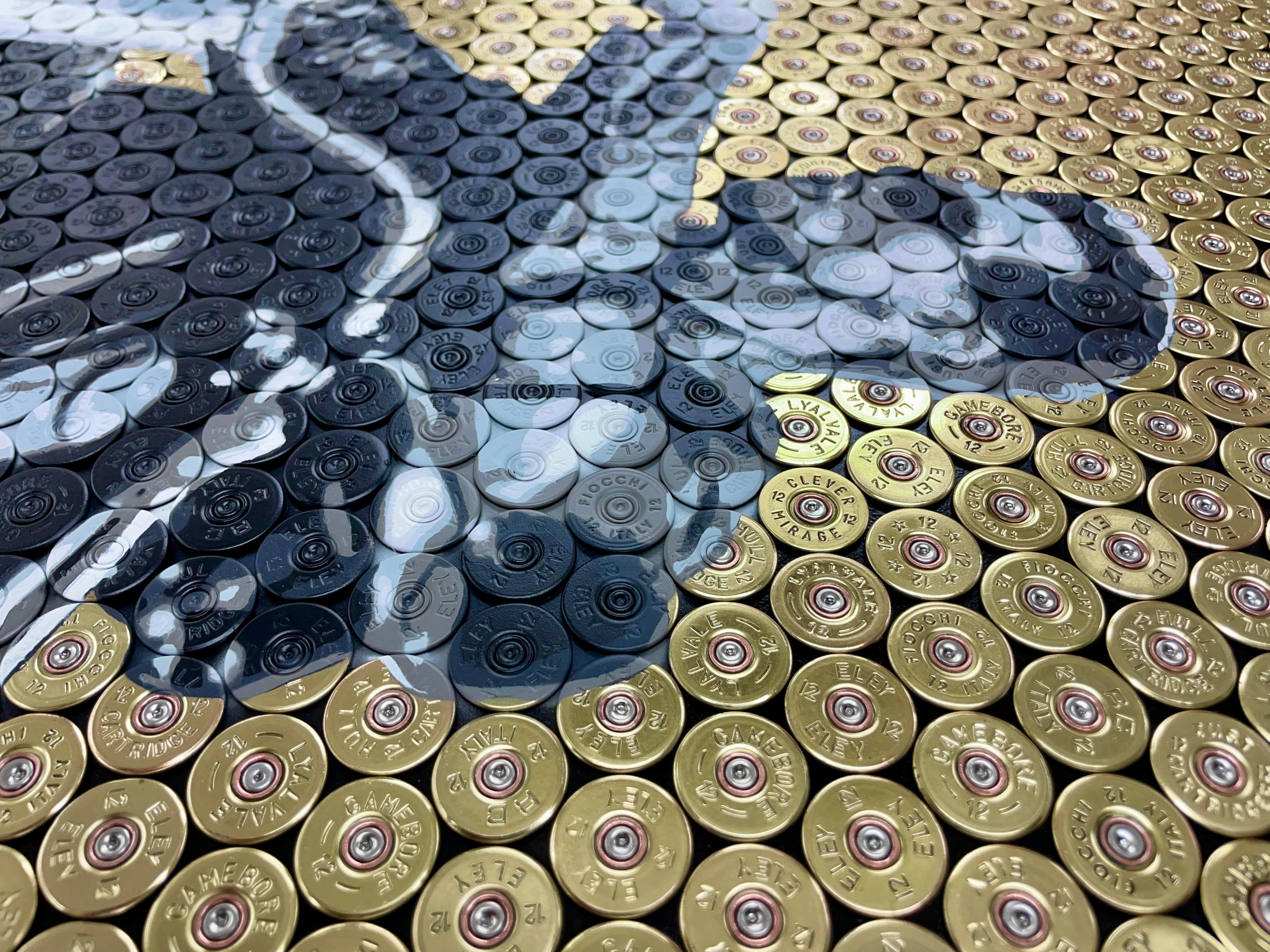 Judgement Day - Original Shotgun Shell Original Artwork - Terminator Pop Art - Painting by Jasper Leadbeater