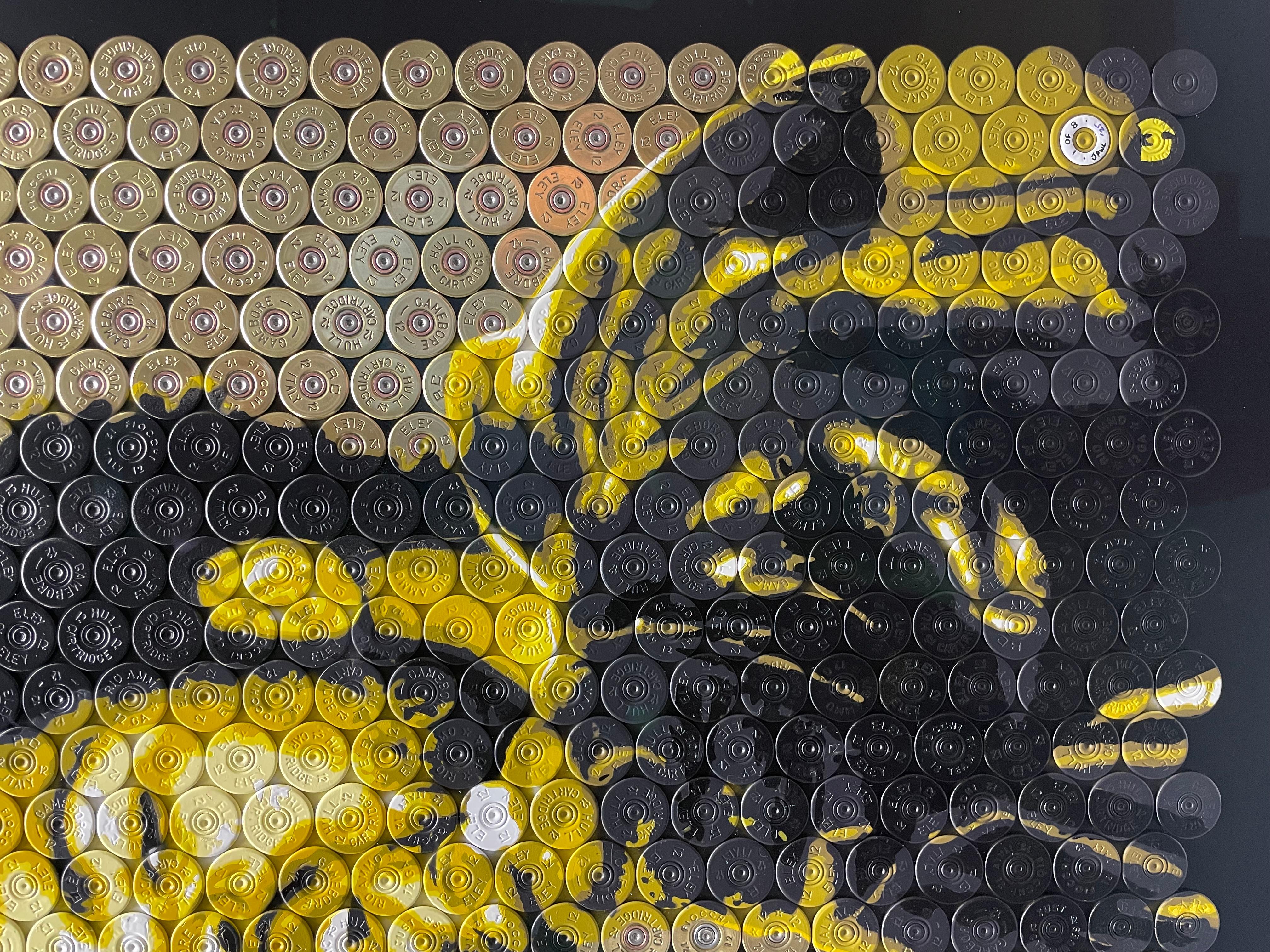 Mr. Mef - Original Schrotflinte Shell Original Kunstwerk - Method Man - Hip Hop Pop Kunst (Pop-Art), Painting, von Jasper Leadbeater