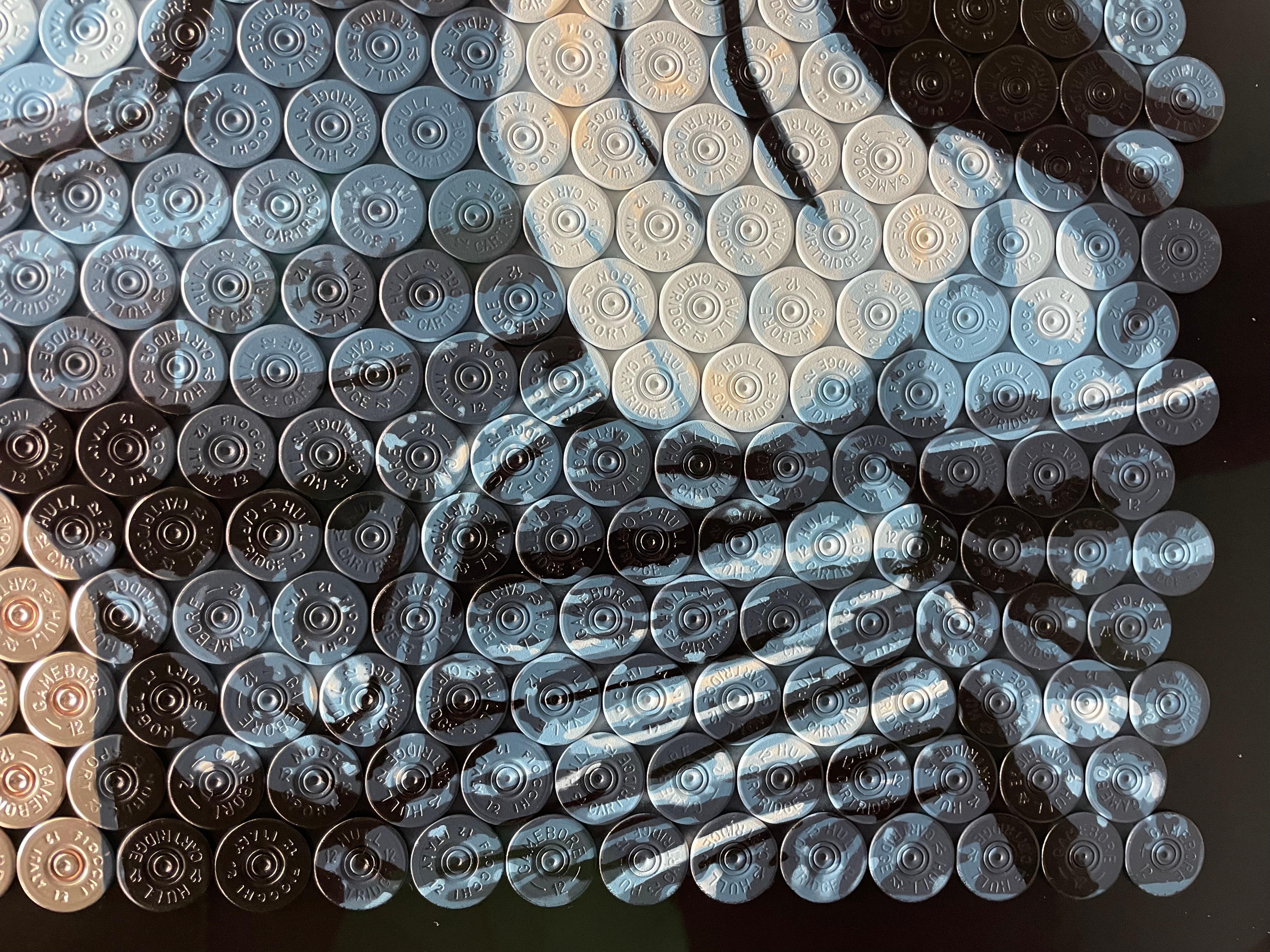 Nasty Nas - Original Schrotflinte Shell Original Kunstwerk - NAS - Hip Hop Pop Kunst (Pop-Art), Painting, von Jasper Leadbeater